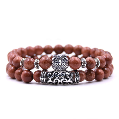 Owl Bracelet Jewelry Stone Bracelets