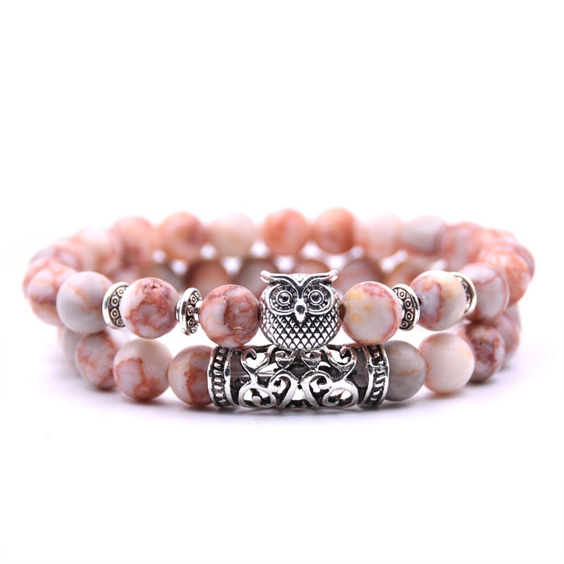 Owl Bracelet Jewelry Stone Bracelets