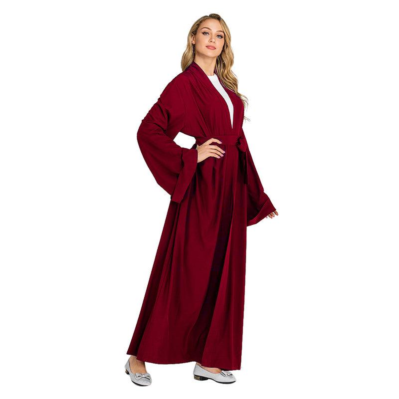 Öffnen Kaftan Dubai Abaya Truthahn Kimono Strickjacke Islam