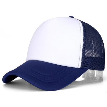 1 PCS Unisex Cap Casual Plain Mesh Baseball Cap Adjustable Snapback