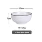 White With Black Edge Plate Ceramic Kitchen Tray Food Rice Salad Noodles Bowl Soup Kitchen Cooking Tool 1pcs Sale