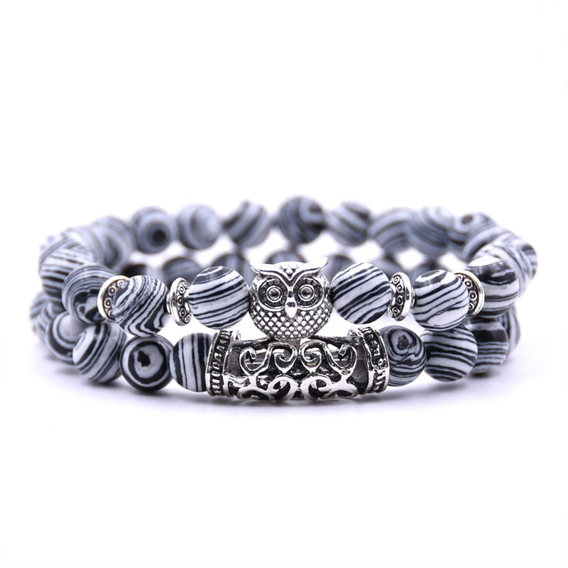 Owl Bracelet Jewelry Stone Bracelets