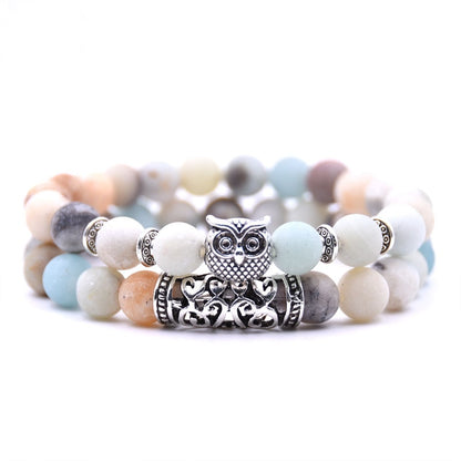 Owl Bracelet Jewelry Stone Bracelets