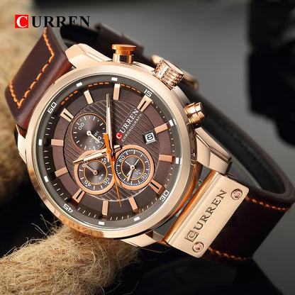 Curren Fashion Date Quartz Men Watches Top Brand