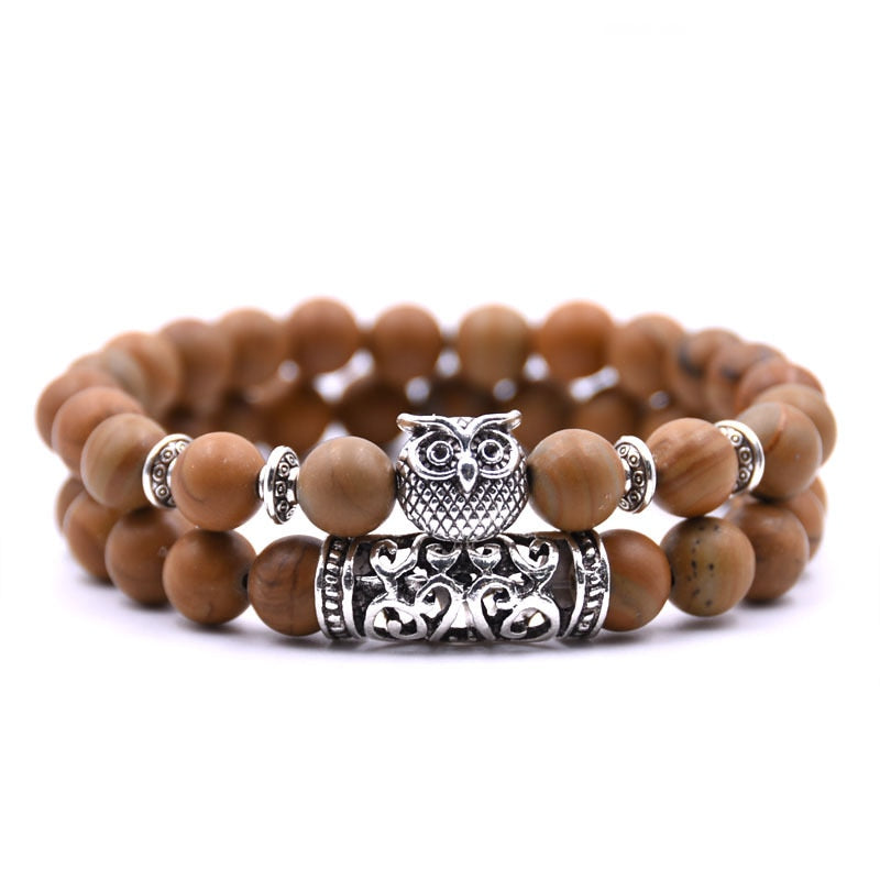 Owl Bracelet Jewelry Stone Bracelets