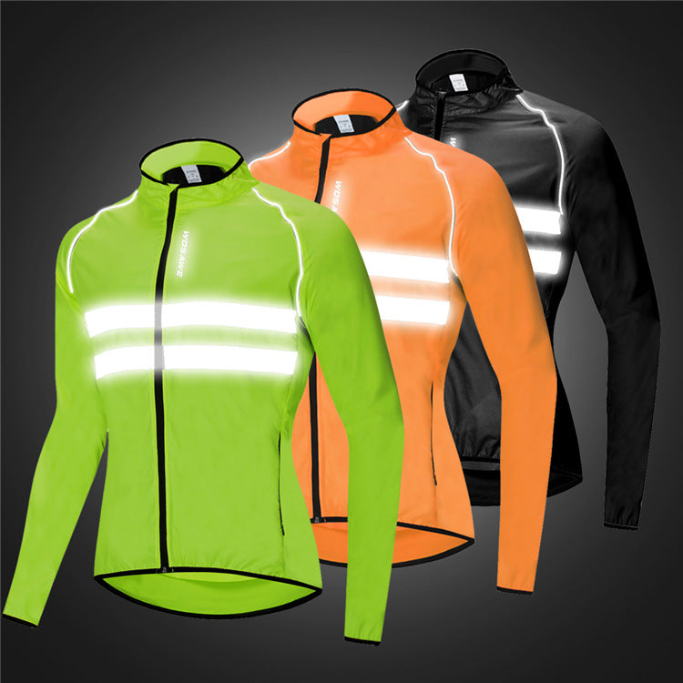 Ultralight Reflective Men's Cycling Jacket Long Waterproof