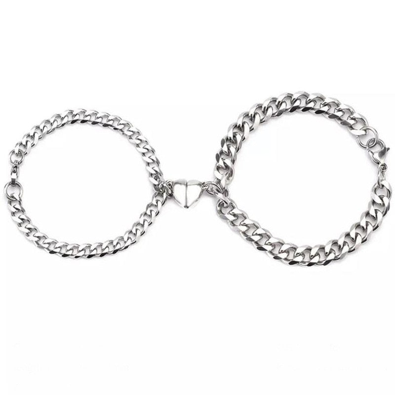 2 Pcs Punk Best Friend Bracelet