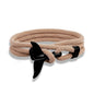 Fashion Whale Tail Anchor Bracelets Men Multilayer Charm