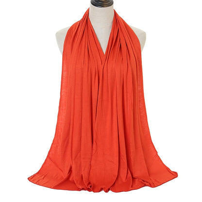 Mode Modal Baumwolle Jersey Hijab Schal Lange Muslimischen Schal  170x60cm