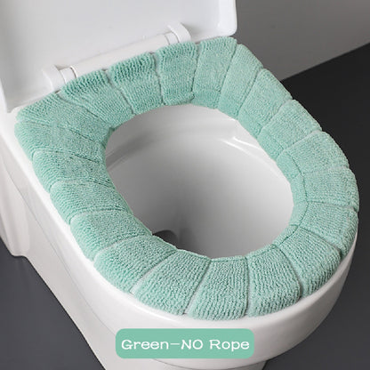 Universal Toilet Seat Cover Pumpkin Pattern Closestool Mat Soft Warm Toilet Seat Cushion Bathroom