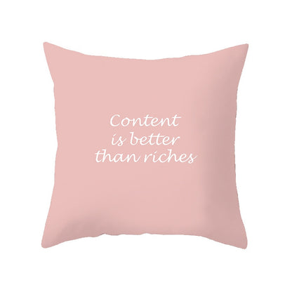 Pink Feather Pillowcase Decorative Sofa Pillow Case Bed Cushion Cover Home Decor Car Cushion Cover Cute Pillow Case 45*45cm