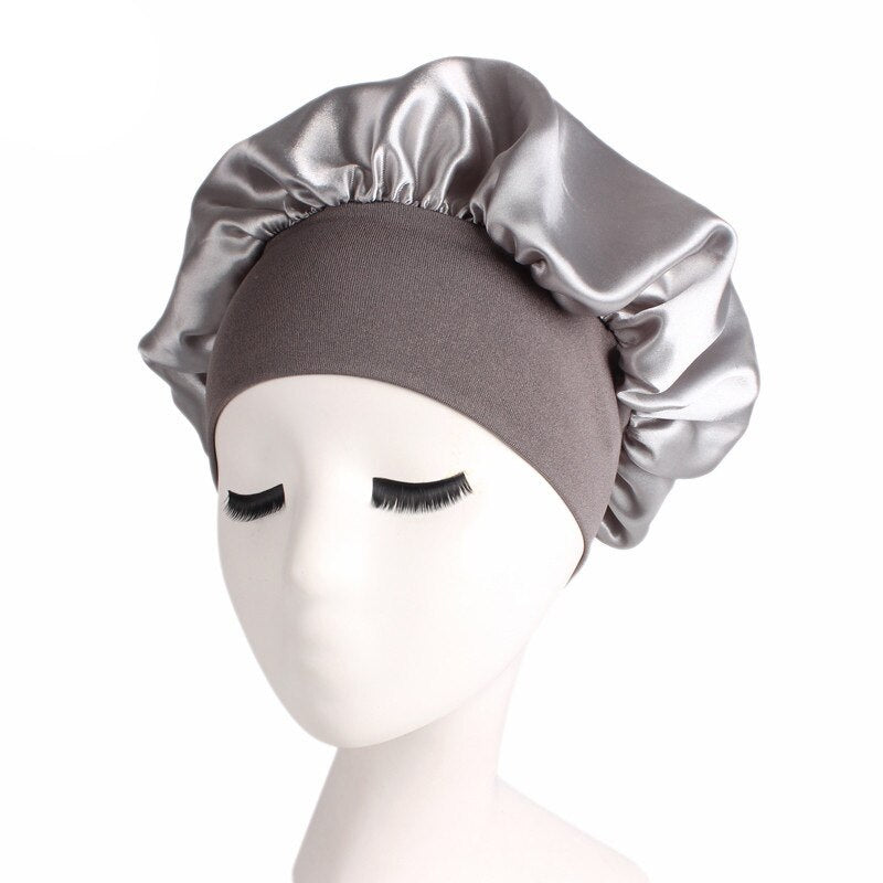 1PCS Adjust solid satin hat