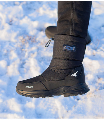 Männer Stiefel 2024 Winter Schuhe Männer Schnee Stiefel Wasserdicht