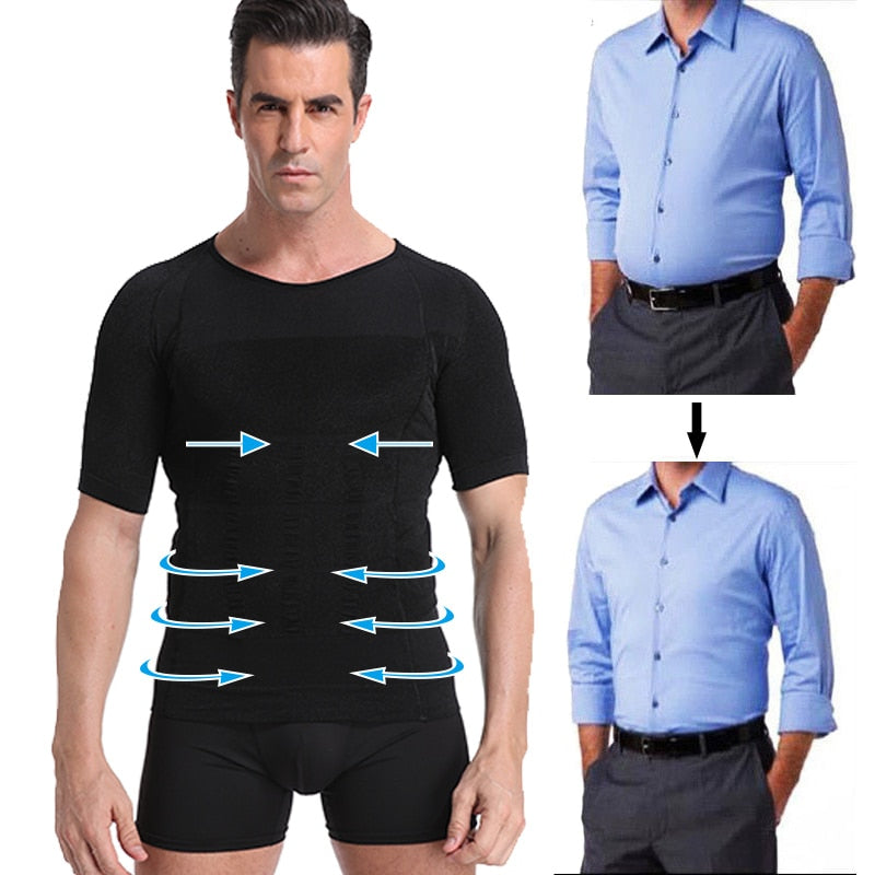 Classix Men Body Toning T-Shirt Slimming Body Shaper Corrective