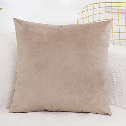 Cushion Soft Velvet Pillow Covers Home Decor for Sofa Seat Chair Car Pillowcase Pink Beige Cushion Covers