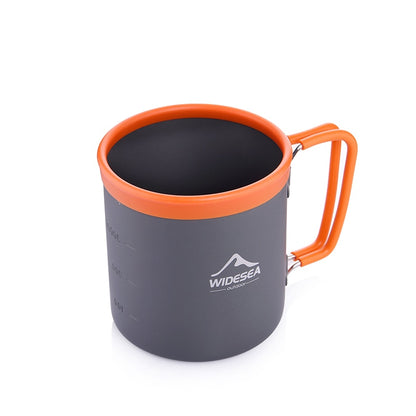 Camping Aluminum Cup Outdoor Mug Tourism Tableware Picnic Cooking Equipment Tourist Coffee Drinking Trekking Hiking