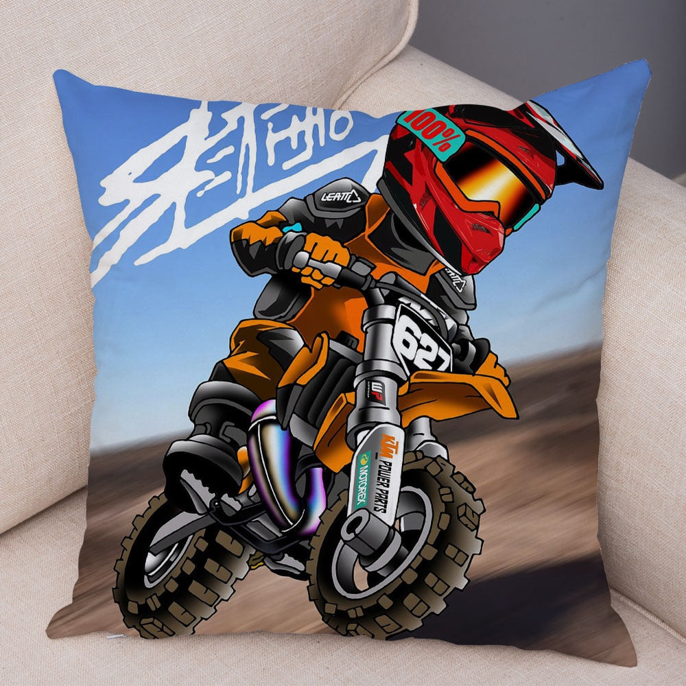 Extreme Sport Pillow Cover Decor Cartoon