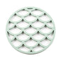 Round Dining Table Mat Coaster Cup Hollow Out Fish Scale Flower Design Kitchen Insulation Hot Pad Silicone Placemat