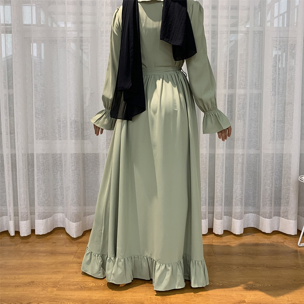 Abaya Dubai Türkei Muslimischen Mode Hijab Kleid
