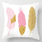 Pink Feather Pillowcase Decorative Sofa Pillow Case Bed Cushion Cover Home Decor Car Cushion Cover Cute Pillow Case 45*45cm