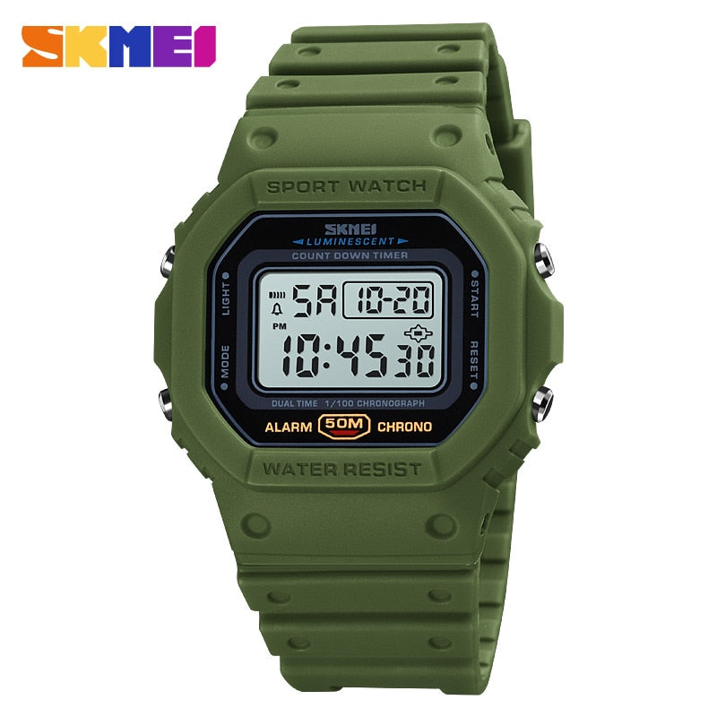 Multifunctional Digital Sport Watch Men 2 Time