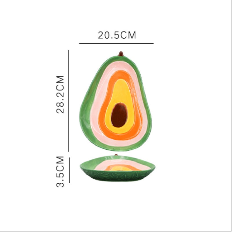 Obst geformte Keramik Salat teller kreative niedlichen Haushalt Snack Gericht