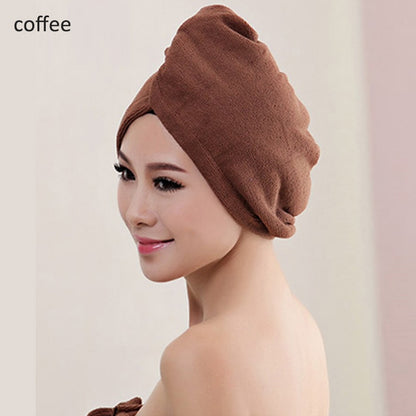 23*60cm 1 Pc Schnell Trockenen Handtücher Mikrofaser Stoff Trockenes Haar Hut Dusche Kappe Dame Turban Bad Handtuch saugfähigen