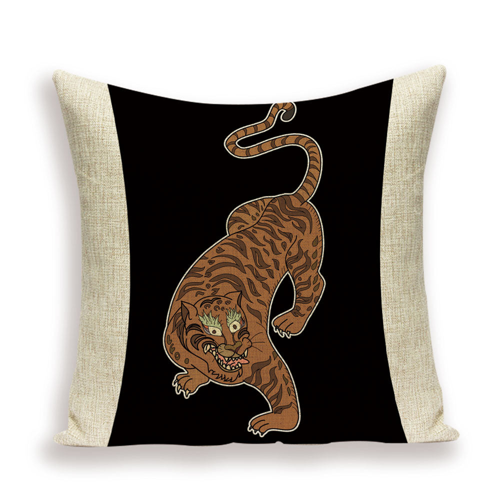 Animal Style Tiger Pillow Case Autumn Jungle Home Decorations Pillowcase Sofa Bed Cushion Cover Pillow Covers Room Pillowcase