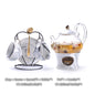 Marmorierung Porzellan Tee-Set Nordic Keramik Tee Tasse Topf mit Candler Sieb Floral Teekanne Set Café Becher Teegeschirr Kaffee Tasse teetasse