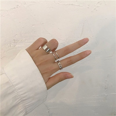 Silver Color Butterfly Rings