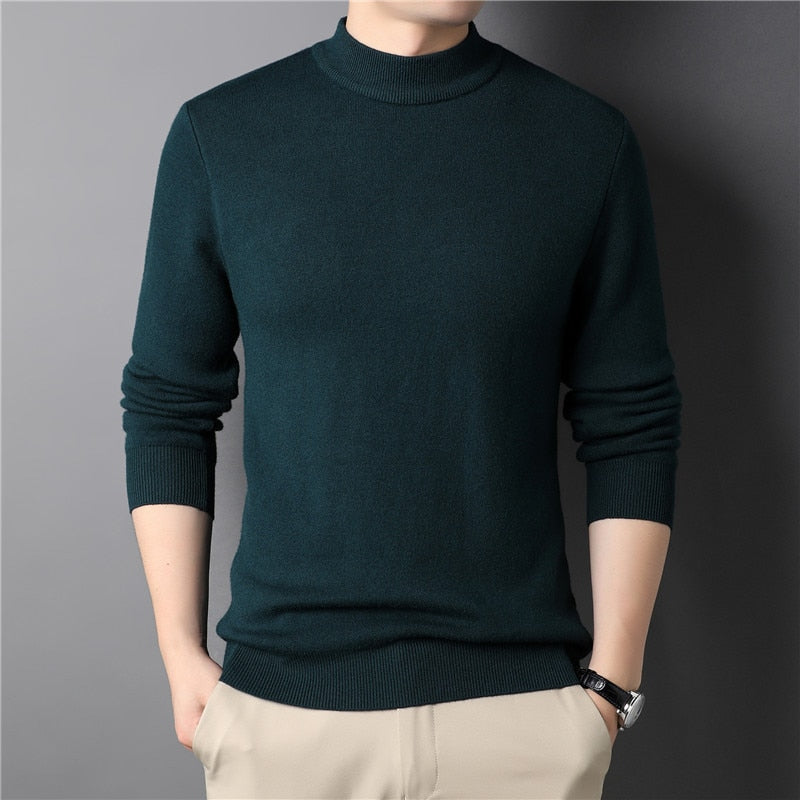 brand new men's cashmere sweater half turtleneck