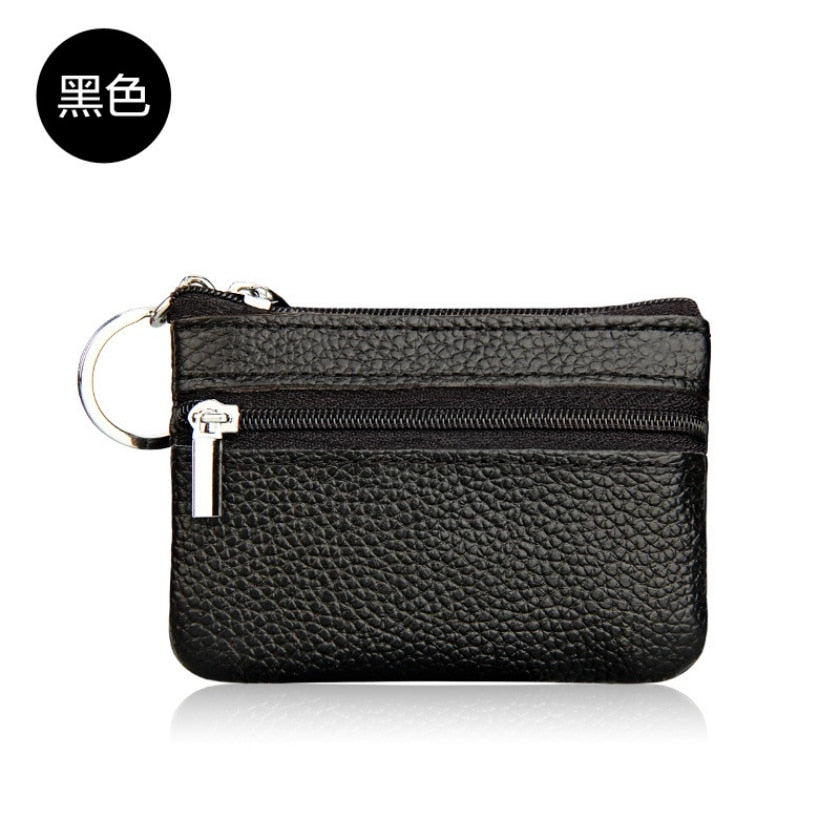 New Women Genuine Leather Wallet Female Purses Women Zipper Coin Purses Kids Storage Bag Bags Pouch