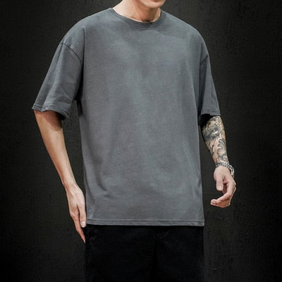 New Summer Men's T Shirt 2023 Fashion Solid