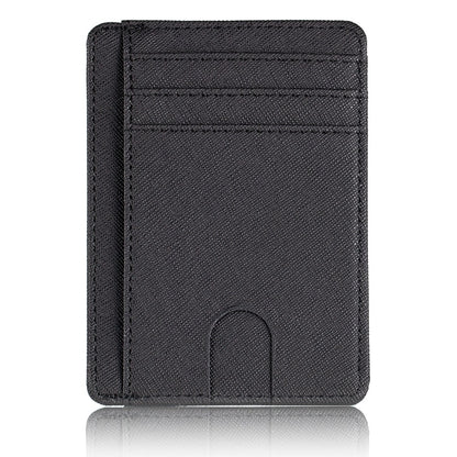 Slim RFID Blocking Leather Wallet Credit ID Card Holder Purse Money Case for Men Women 2020 Fashion Bag 11.5x8x 0.5cm
