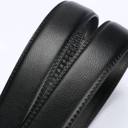 Men automatic buckle belt No Buckle Belt Brand Belts Men High Quality Male Genuine Strap Jeans Belt free shipping 3.5cm belt
