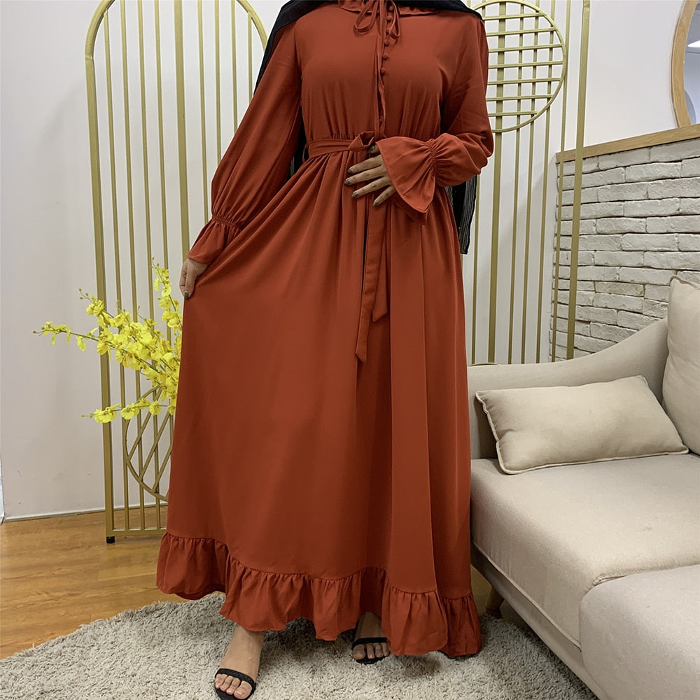 Abaya Dubai Türkei Muslimischen Mode Hijab Kleid