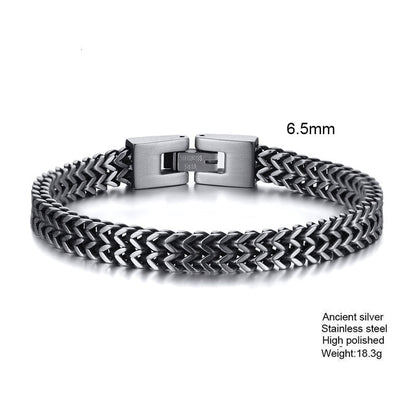 STYLISH STAINLESS STEEL BALI FOXTAIL CHAIN ​​BRACELET