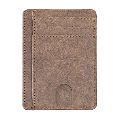 Slim RFID Blocking Leather Wallet Credit ID Card Holder Purse Money Case for Men Women 2020 Fashion Bag 11.5x8x 0.5cm