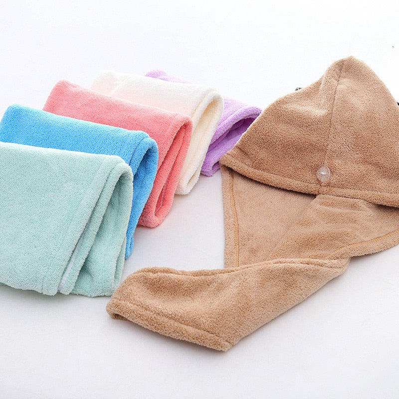 Magic Microfiberrapid drying hair towel towels bathroom Bath Wrap Hat Quick Cap Turban Dry toallas