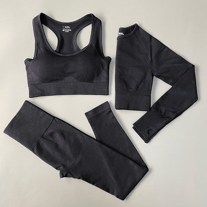 Fitness Women Yoga Set Seamless Sportswear Workout