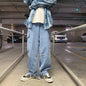 Men's Jeans Wide Leg Jeans Loose Straight Baggy Men Jeans Hip Hop Streetwear Skateboard Neutral Jeans Pants Cargo Jeans