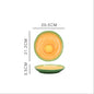 Fruit shaped ceramic salad plate creative cute household snack dish