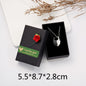 2Pcs Magnetic Couple Necklace Lovers Heart Distance Paired Pendant Projection Necklaces For Women Jewelry Valentine's Day Gift