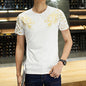 Summer Fashion Men's T Shirt Casual Patchwork Short Sleeve T Shirt