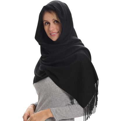 Mode frauen schal dünne schals Einfarbig Frauen Schal Winter Hijabs