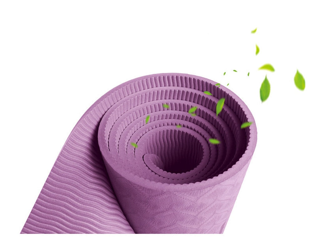 6MM dichte TPE Yoga Matte Übung Pad Non-slip Folding Gym Fitness