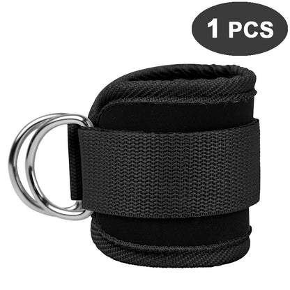 Cable Ankle Straps For Cable Machines Leg Exercises Double D-Ring