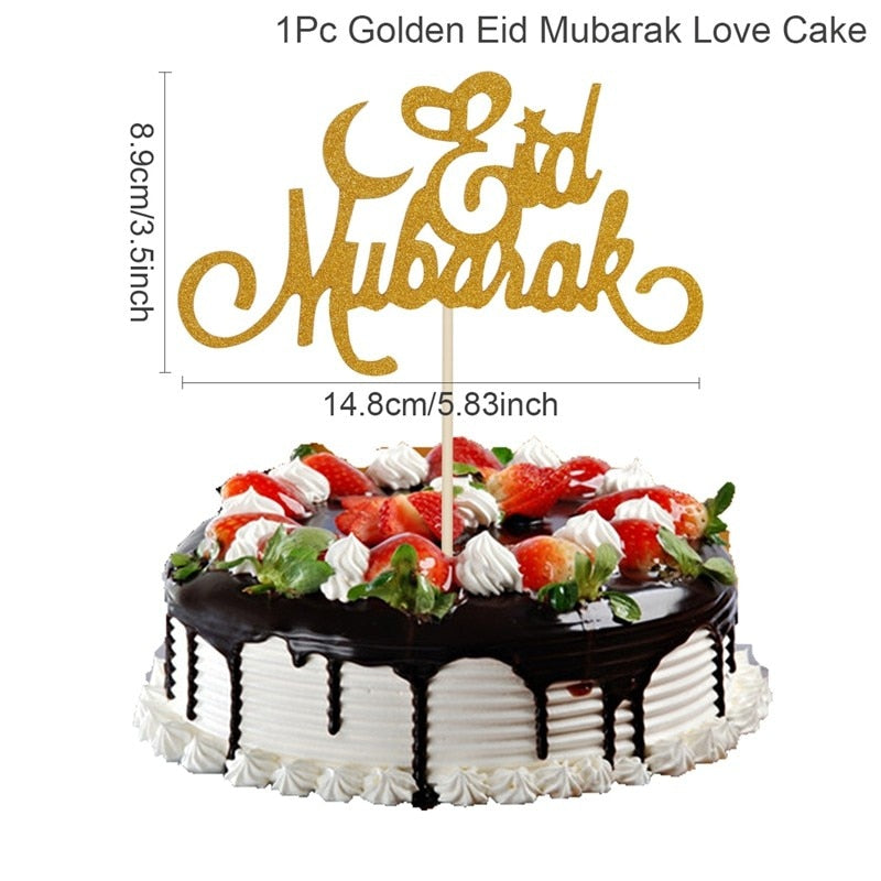 Eid Mubarak Banner Bunting Luftballons Platten Servietten Tischdecke Kareem Ramadan Dekoration Muslim Islamischen Festival Partei Liefert