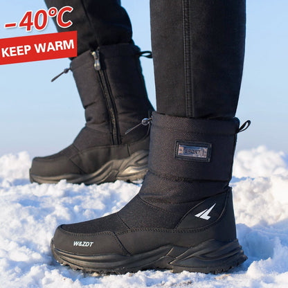 Men Boots 2024 Winter Shoes Men Snow Boots Waterproof
