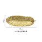 Luxury Ceramic Platter Tray with Glod Rim Green Leaf Glod Feather Jewelry Makeup Brush Storage Decorative Sushi Plate